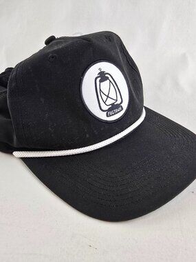 Fogtown Brewing Company Black Hat Snapback Rope Logo Patch Beer Brewery Cap Gent